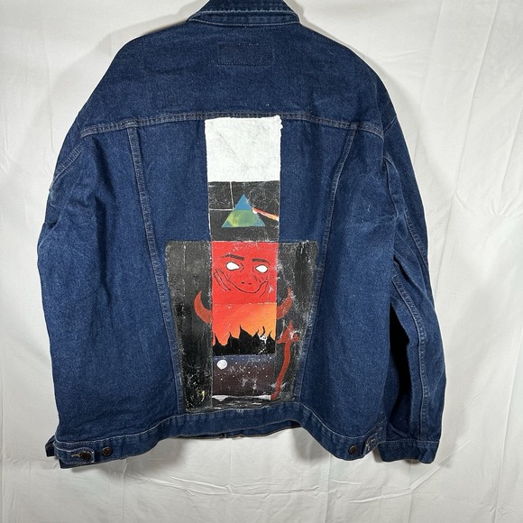 Wrangler Authentic Western Jacket Painted Pink Floyd‎ + Devil XXL - Picture 1 of 9